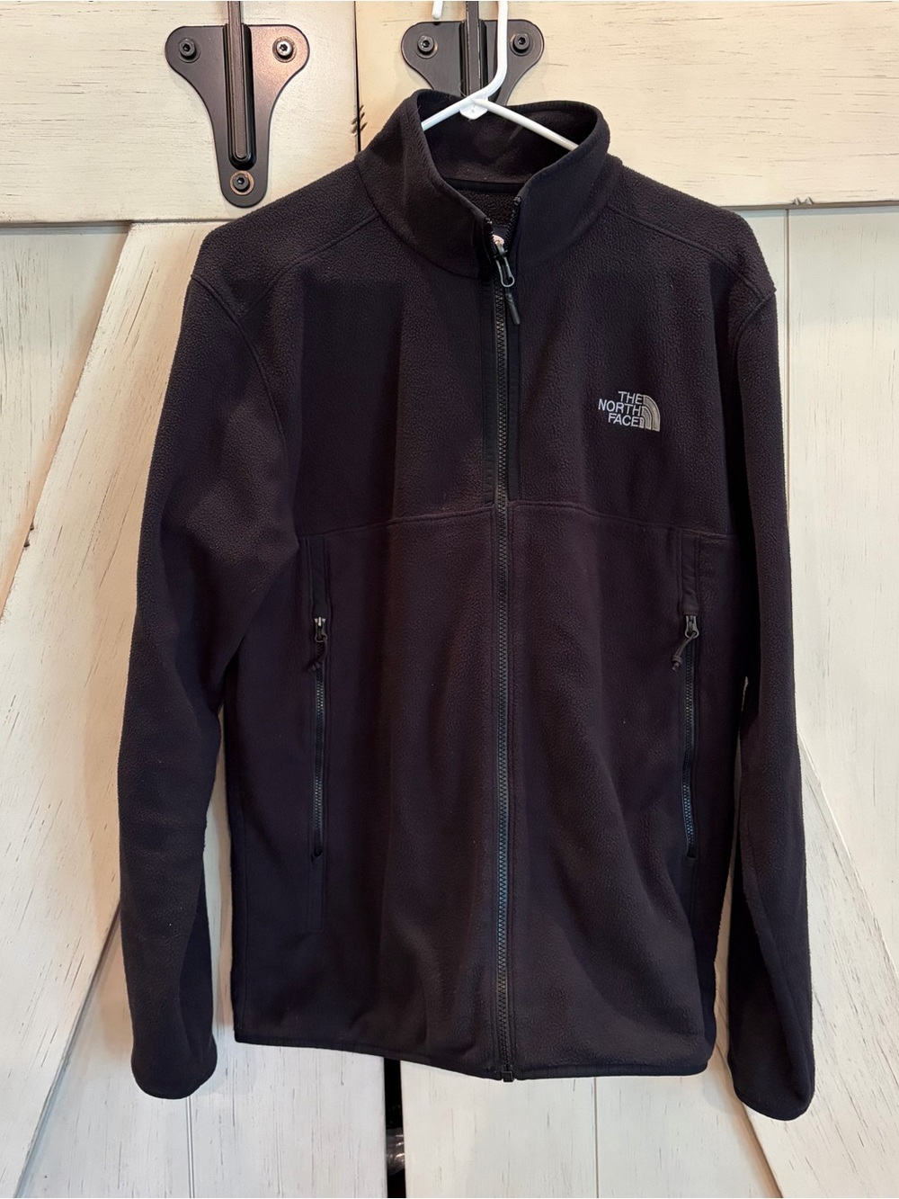 The North Face Black Lightweight Full-Zip Fleece Jacket Size Large